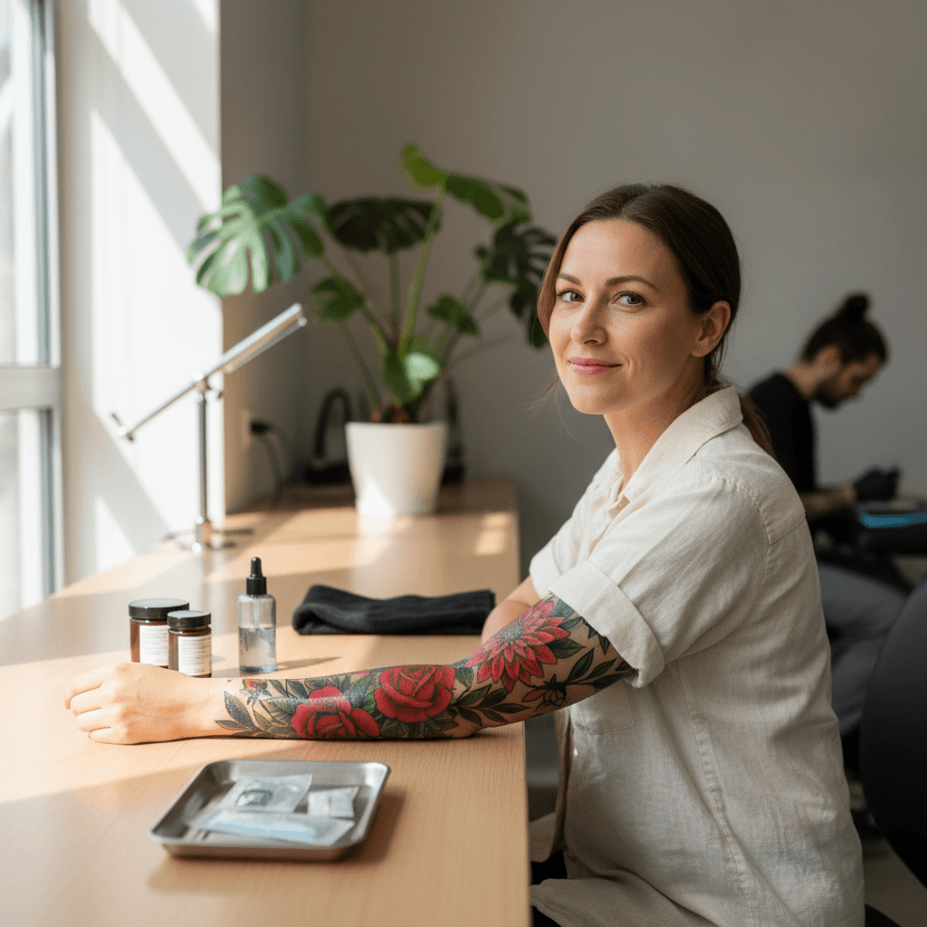 Color Tattoo Aftercare: How It Differs from Black-and-Grey