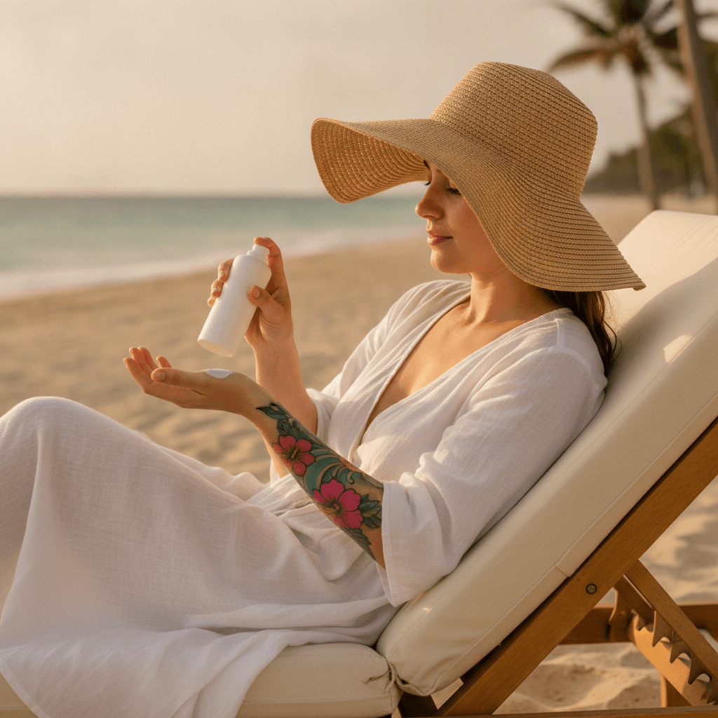 Tanning After a Tattoo: Sun, Beds, and Color Fade