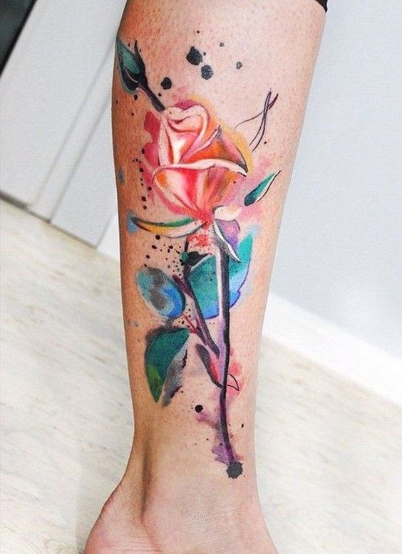 55+ Watercolor Tattoo Ideas For Female, #Female #Ideas #Tattoo #watercolor